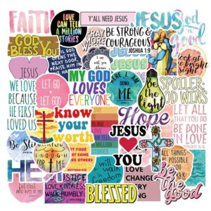 50PCS Jesus Christians Religion Sayings Stickers