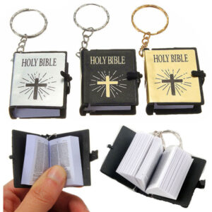 Cute Mini English HOLY BIBLE Keychain