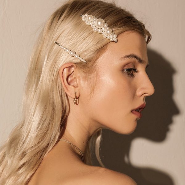 3/4/5pcs/Set Women Girls Elegant Full Pearls Hair Clips - Image 3