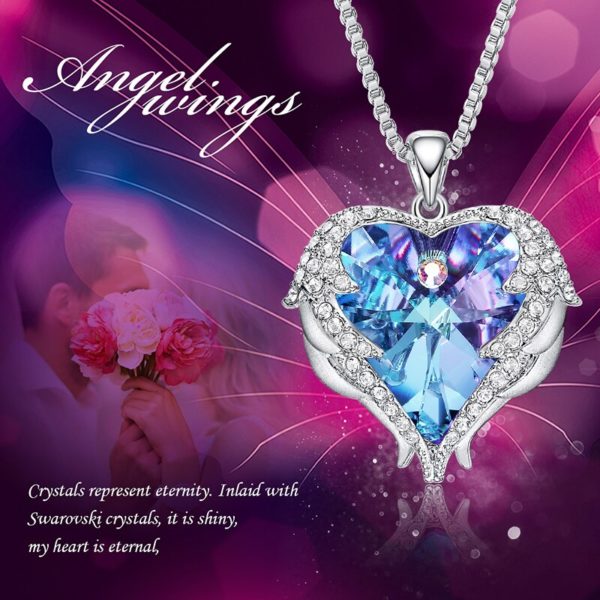 Silver Color Necklace Embellished with Crystals from Swarovski - Image 2