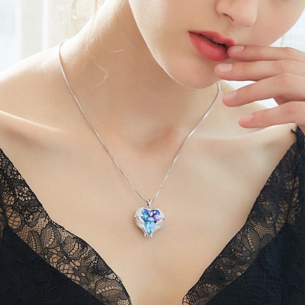 Silver Color Necklace Embellished with Crystals from Swarovski - Image 5