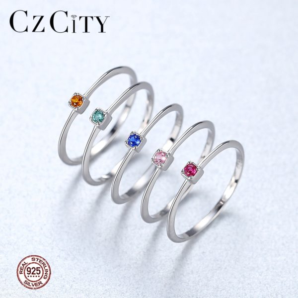 925 Sterling Silver Green Topaz Ring - Image 2