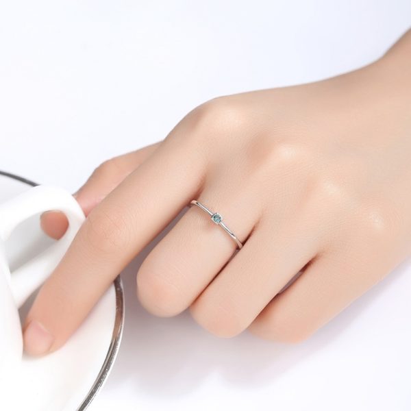 925 Sterling Silver Green Topaz Ring - Image 5