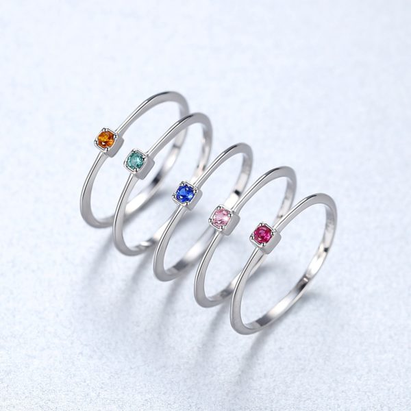 925 Sterling Silver Green Topaz Ring - Image 6