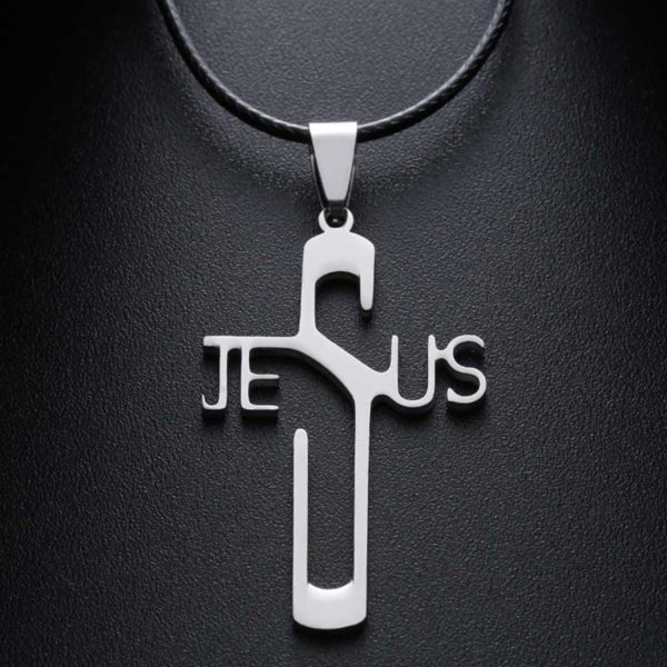 Christian Jesus Cross Pendant Necklace