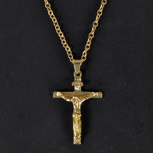 Christian Pendant Necklace Men Fashion - Image 3