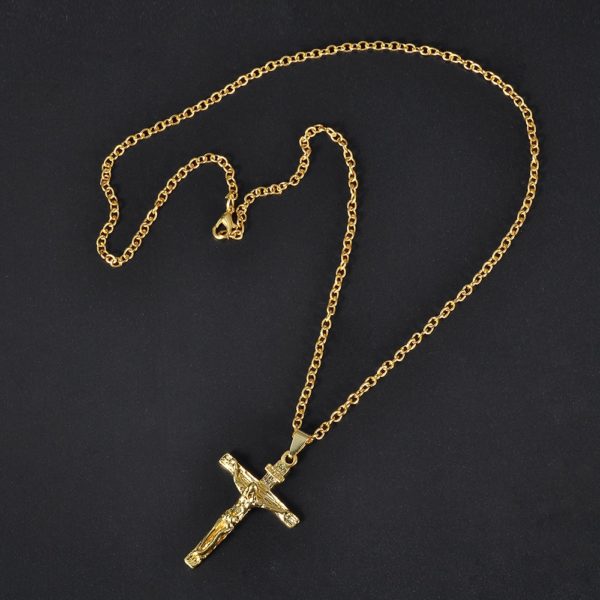 Christian Pendant Necklace Men Fashion - Image 4