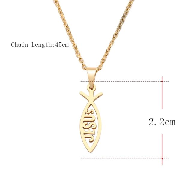 Jesus Fish Necklace - Image 6