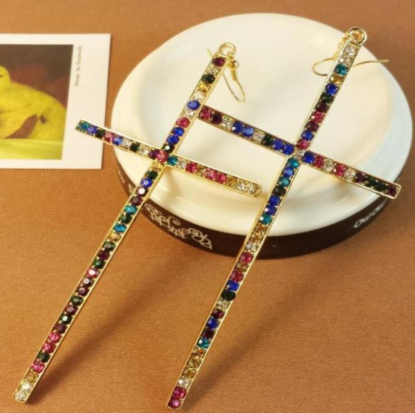 Earrings Cross Exaggeration - Image 6