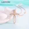 Elegance Cross Pendant Necklace