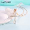 Elegance Cross Pendant Necklace - Image 3