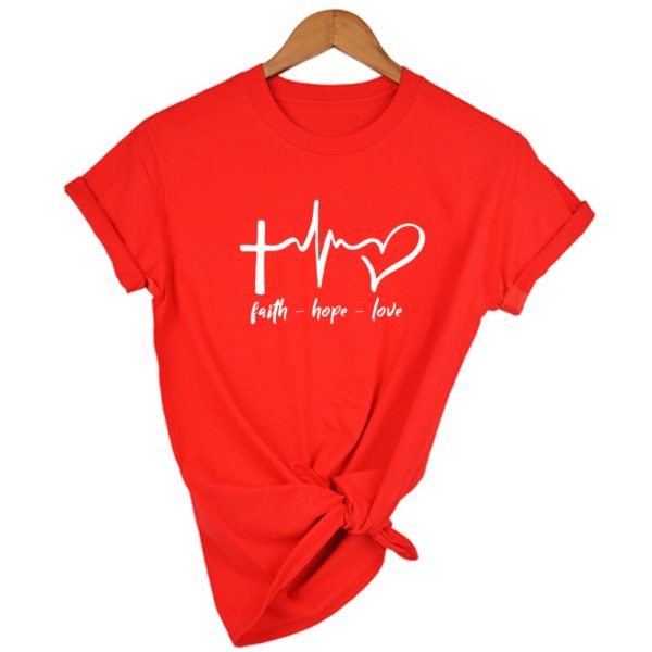 Faith Hope Love Summer T Shirt for Women - Image 6