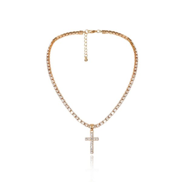 Crystal Cross Necklace - Image 3