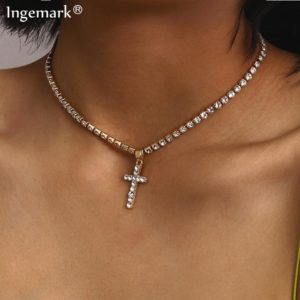 Crystal Cross Necklace