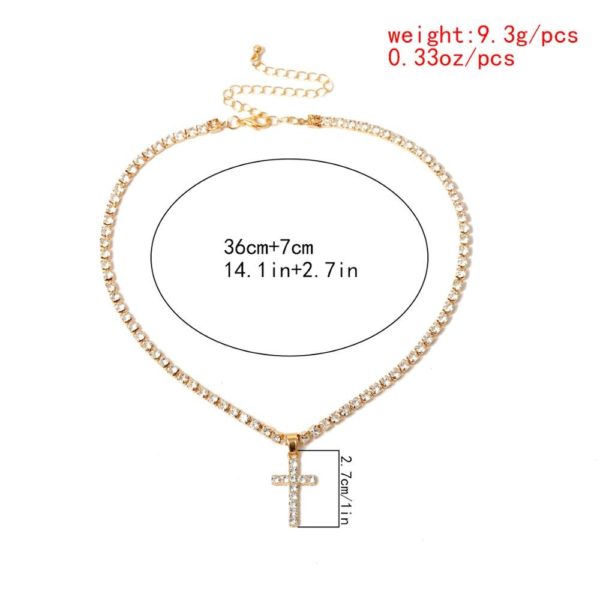 Crystal Cross Necklace - Image 6