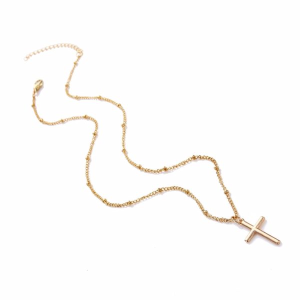 Gold Chain Cross Necklace - Image 5