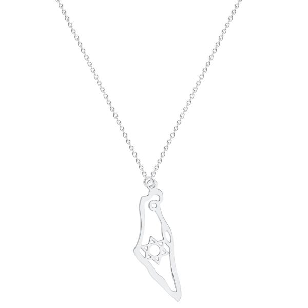Israel Map Pendant Necklace - Image 5