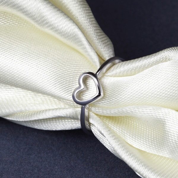 2020 New Fashion Rose Gold Color Heart Ring - Image 6