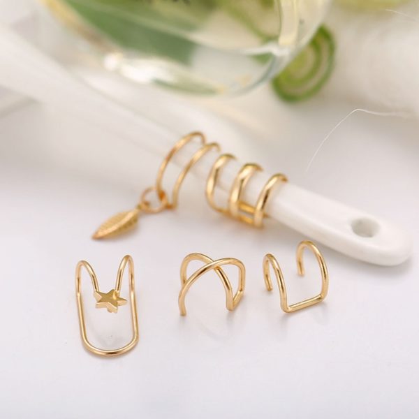 2020 Fashion Gold Color Ear Cuffs - Image 6