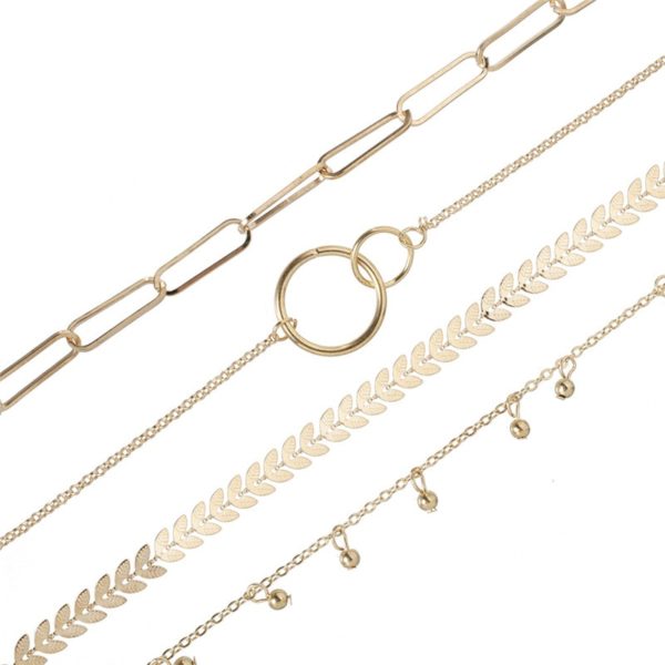 Bohemian Gold Color Metal Bracelet Set - Image 5