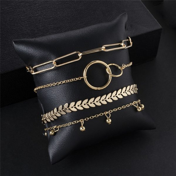 Bohemian Gold Color Metal Bracelet Set - Image 6