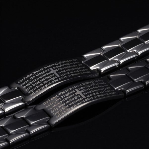 Men's Bracelets Christian Cross Stainless Steel - Image 6