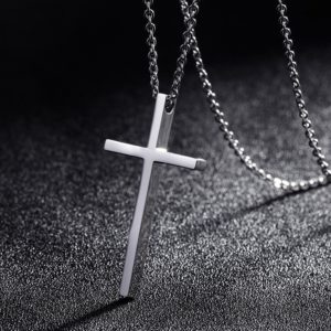 Titanium Steel Cross Minimalist Necklace