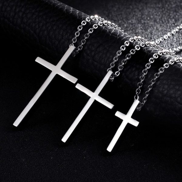 Titanium Steel Cross Minimalist Necklace - Image 6