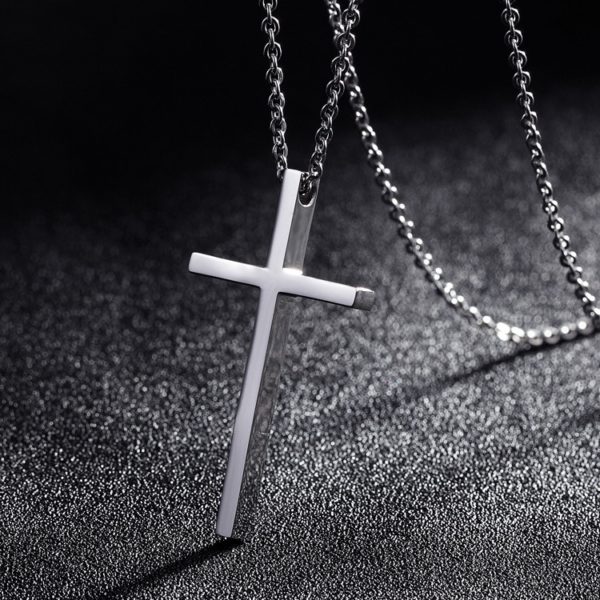 Titanium Steel Cross Minimalist Necklace