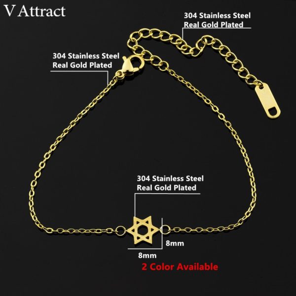 Vintage Star Of David Charm Bracelet - Image 2