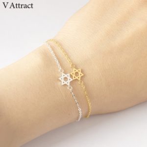 Vintage Star Of David Charm Bracelet
