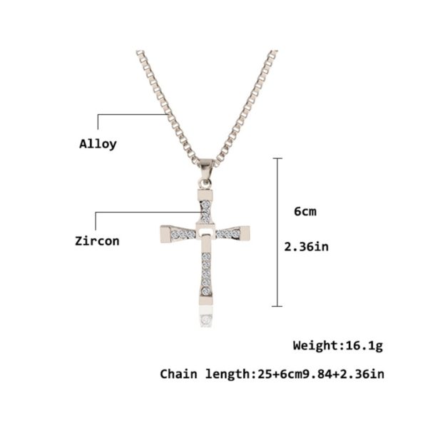 Punk Cross  Man Pendant - Image 2