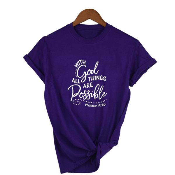 With God All Things Are Possible Shirt - Image 6