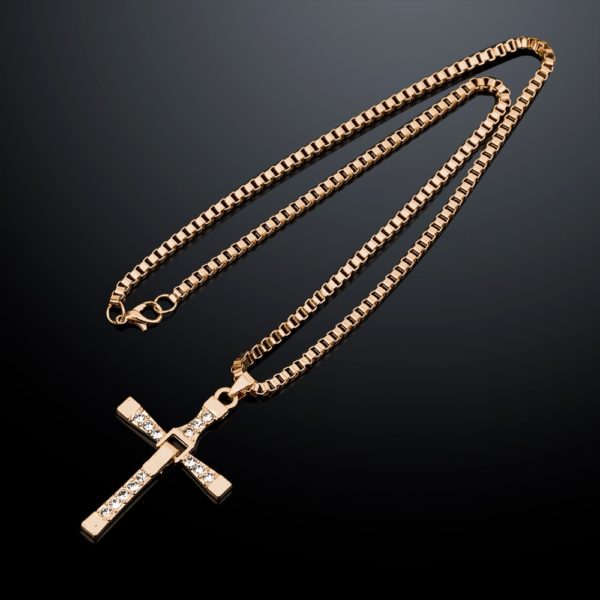 Christian Cross Alloy NecklaceCar Pendant - Image 2