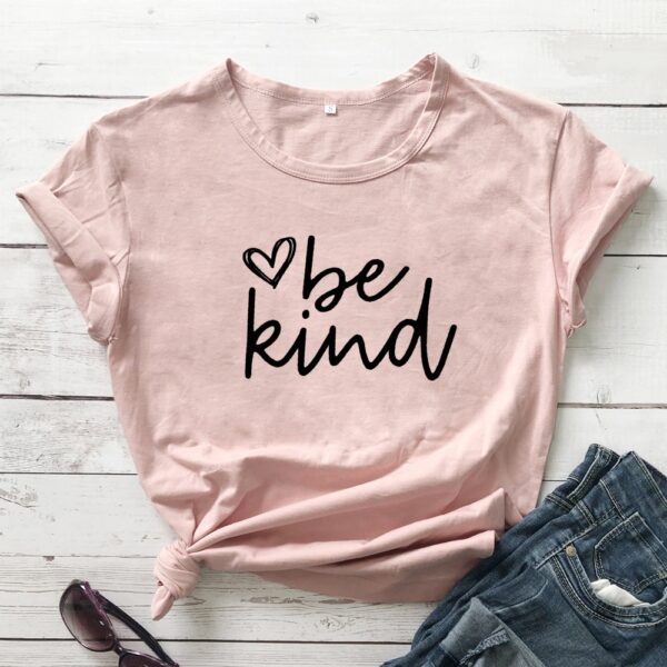 Be Kind Heart T-shirt Scripture Women - Image 5