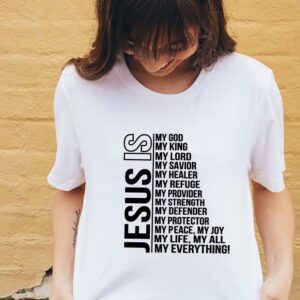 Jesus Is My God King Vintage Tops
