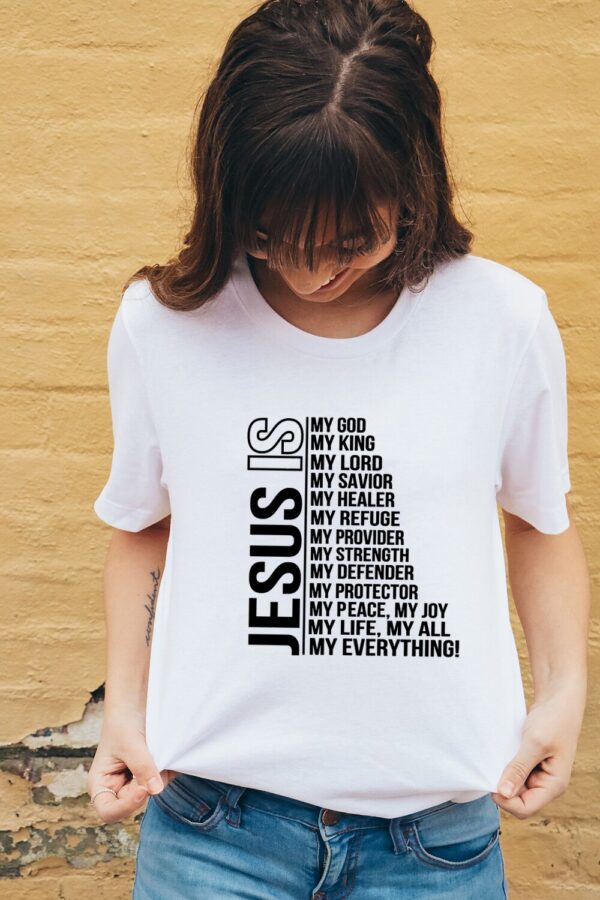 Jesus Is My God King Vintage Tops
