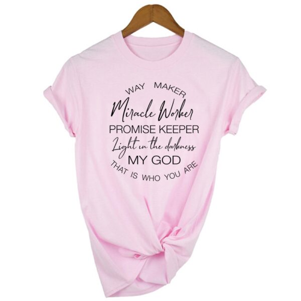 My God Christian Print T Shirt - Image 4