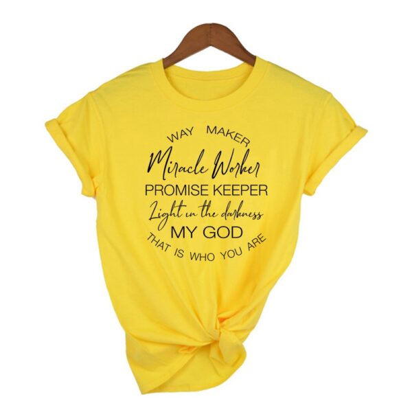 My God Christian Print T Shirt - Image 5
