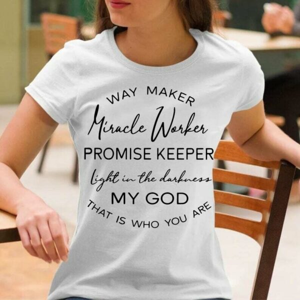 My God Christian Print T Shirt - Image 6