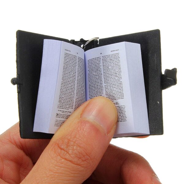 Cute Mini English HOLY BIBLE Keychain - Image 2