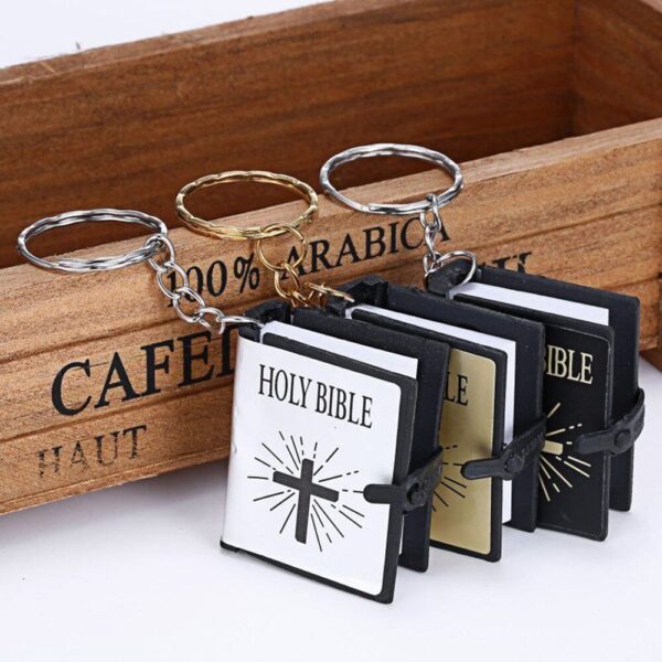Cute Mini English HOLY BIBLE Keychain - Image 4
