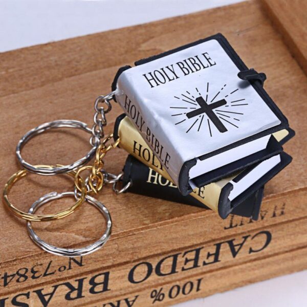 Cute Mini English HOLY BIBLE Keychain - Image 5
