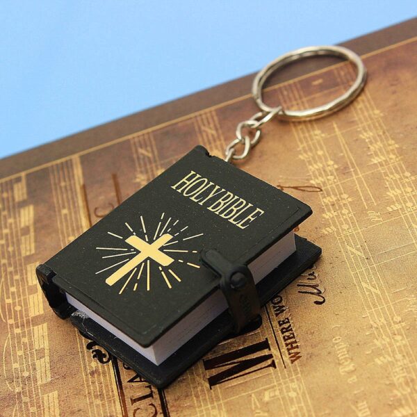 Cute Mini English HOLY BIBLE Keychain - Image 6