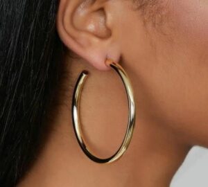 Gold Chunky Hoop Earrings