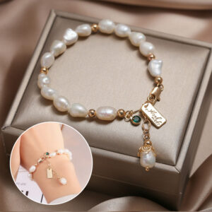 Natural Zircon & Pearl Luxury Bracelet