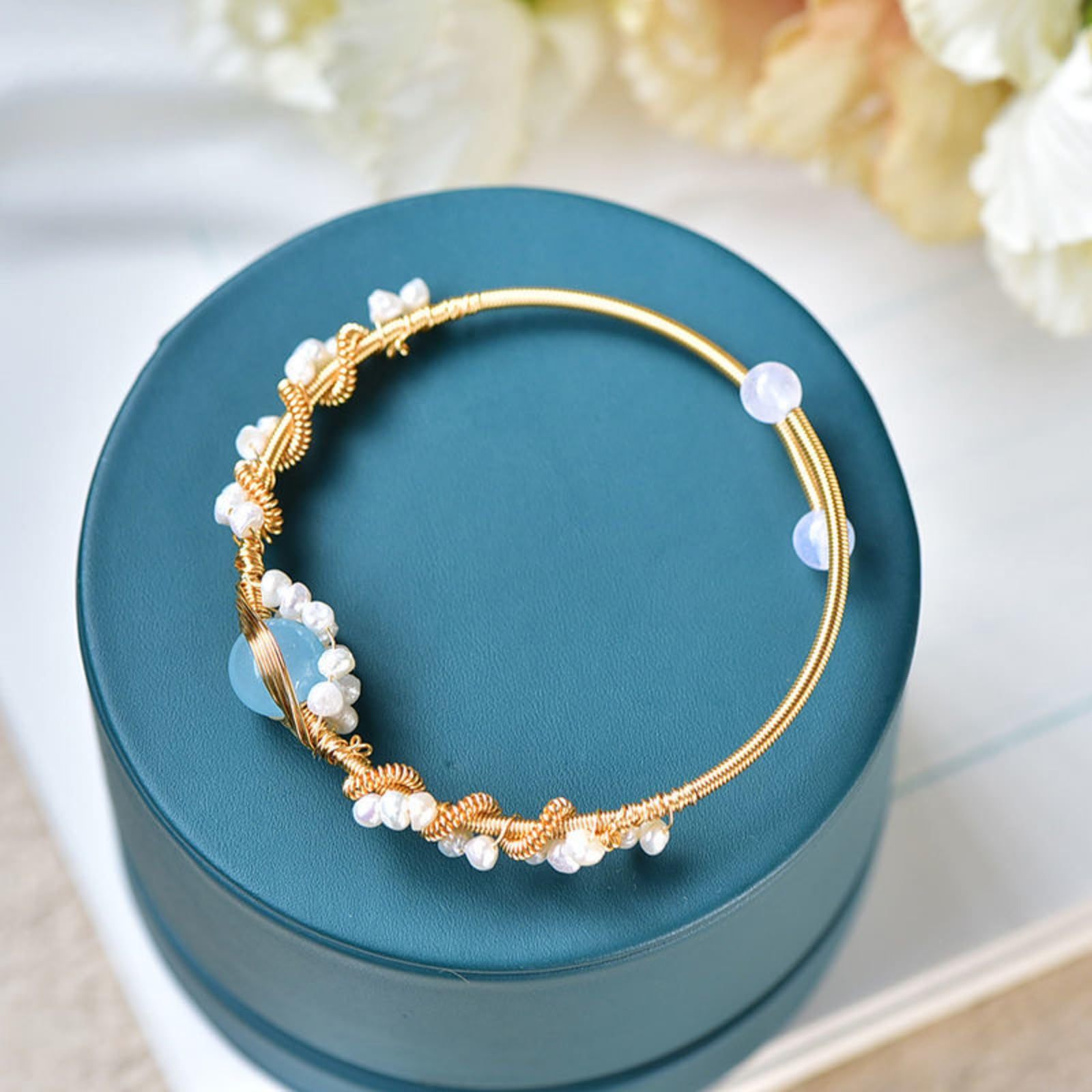 Pearl Bracelets Gold Plating Pearl Bracelet Gold - Image 6